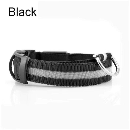 Illuminate Your Pet's Night: Glow in the Dark LED Dog Collar - Reflective Safety Accessory for Nighttime Adventures!
