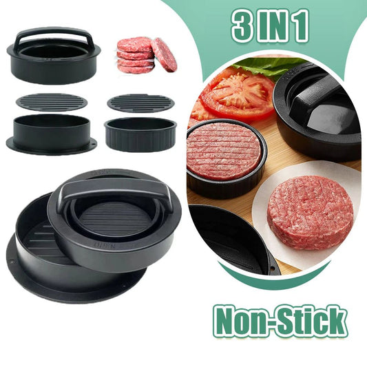 Non-Stick Hamburger Meat Press - Create Perfect Stuffed Burgers Every Time!